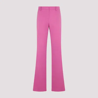 Magda Butrym Flared Wool Pants In Purple