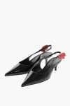 Magda Butrym Patent Leather Slingback Pumps Heel 6cm In Multi