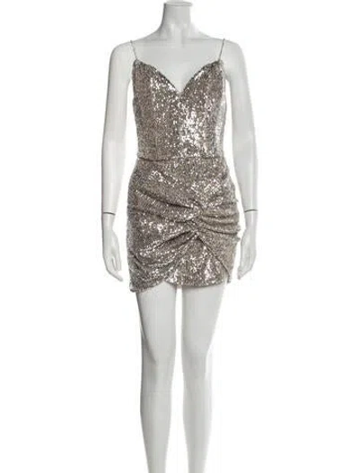 Pre-owned Magda Butrym Patterned Mini Dress