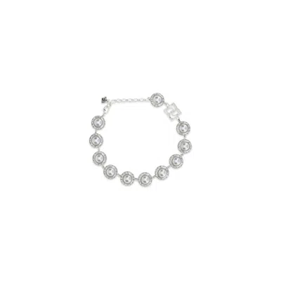 Magda Butrym Pearl And Crystal Necklace In Metallic