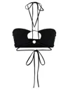 Magda Butrym Pearl Bikini Top In Black