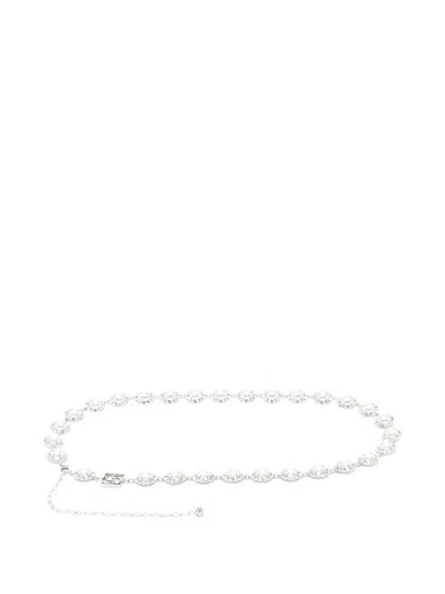 Magda Butrym Pearl-crystal Chain Belt In Metallic