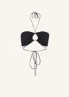 Magda Butrym Jersey Halter Bikini Top In Black