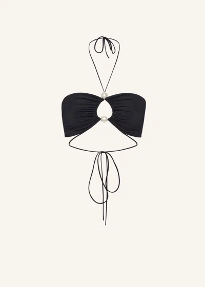 MAGDA BUTRYM MAGDA BUTRYM EMBELLISHED HALTERNECK BANDEAU TOP