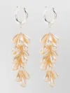 Magda Butrym Pearl Drop Design Earrings For Everyday Wear In Gold