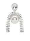 Magda Butrym Pearl-embellished Drop Earrings In Silver
