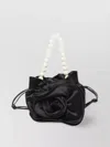 Magda Butrym Pearl Satin Rose Bucket Bag