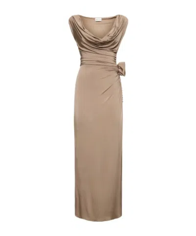 Magda Butrym Pendant Dress In Brown