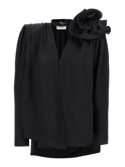 MAGDA BUTRYM BLUSA - NEGRO