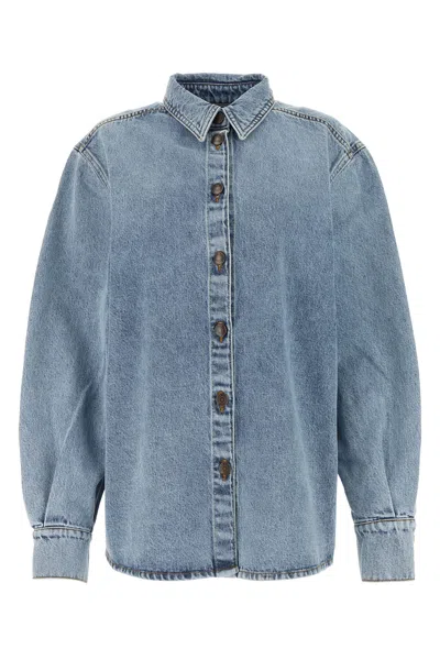 Magda Butrym Pf24 Denim 06 Shirt Blue-36f Nd  Female