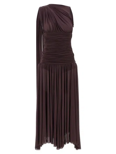 Magda Butrym Pf25 Dress 08 Dresses Bordeaux In Burgundy