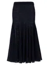 Magda Butrym Knitwear 16 Skirt Elastic Waistband In Black