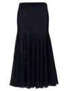 Magda Butrym Knitwear 16 Skirt Elastic Waistband In Black