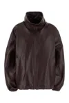 Magda Butrym Pf25 Leather 08 Jacket Burgundy 133725 Burgundy In Brown