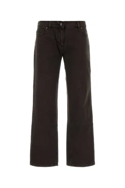Magda Butrym High Waist Straight Leg Denim Jeans In Multi