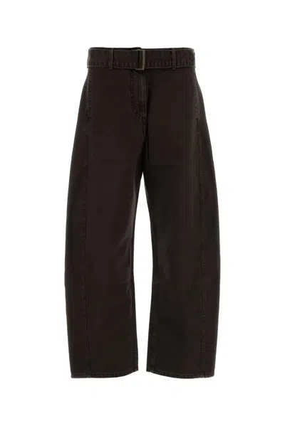 Magda Butrym Pf26 Denim 10 Pants Brown