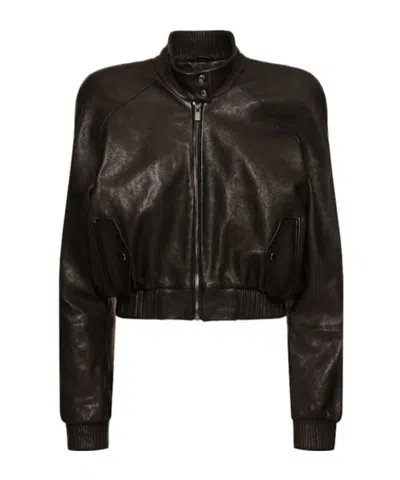 Magda Butrym Pilot Leather Jacket