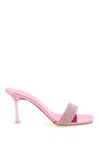 MAGDA BUTRYM PINK RHINESTONE FLAT SANDALS FOR WOMEN