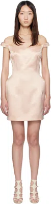 Magda Butrym Pink Silk Minidress In Pink