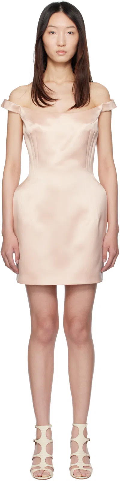 Magda Butrym Pink Silk Minidress