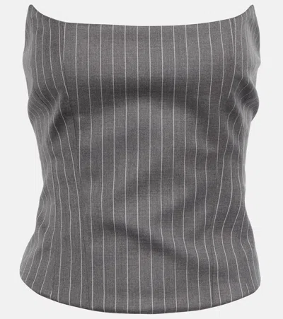 Magda Butrym Top Aus Wolle In Grey