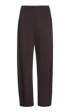 Magda Butrym Pinstripe Wool Trousers In Stripe