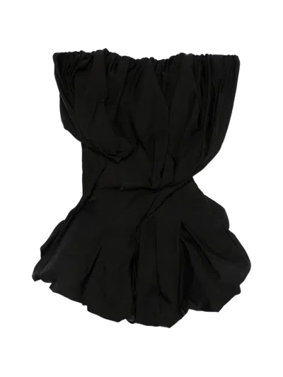 Magda Butrym Pleated Blouse In Black