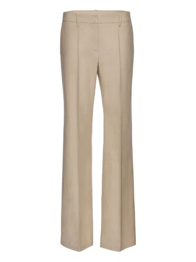 Magda Butrym Pleated-front Trousers In Neutral