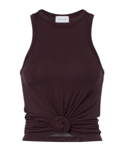 Magda Butrym Pleated Knotted Vest In Black