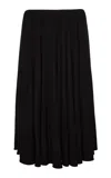 Magda Butrym Pleated Maxi Skirt In Black