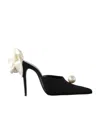 Magda Butrym Synthetic Fibers Mules In Black