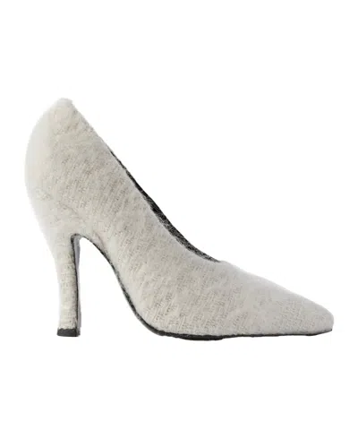 Magda Butrym Pointed Toe Loom Pumps In White