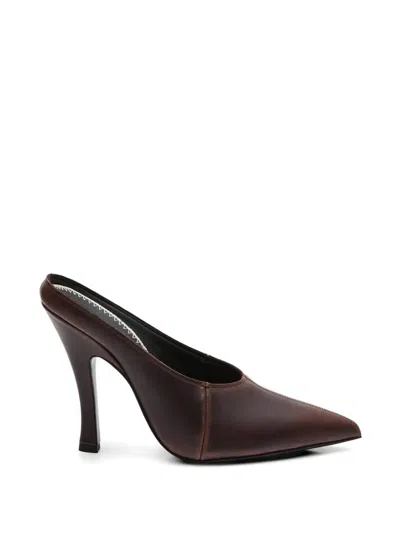 Magda Butrym Point-toe Leather Mules In Multi