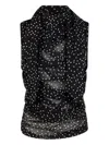 Magda Butrym Polka-dot Blouse In Black