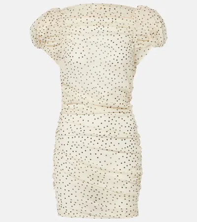 MAGDA BUTRYM POLKA-DOT SILK-BLEND MINIDRESS