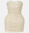 Magda Butrym Polka-dots Ruched Silk-blend Minidress