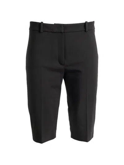 Magda Butrym Pressed-crease Cropped Trousers In Black