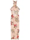 Magda Butrym Midikleid Mit Rosen-print In Beige