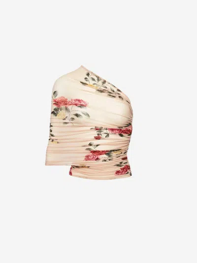 Magda Butrym Printed Cross Top In Multi