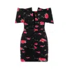 Magda Butrym Draped Floral-print Mini Dress