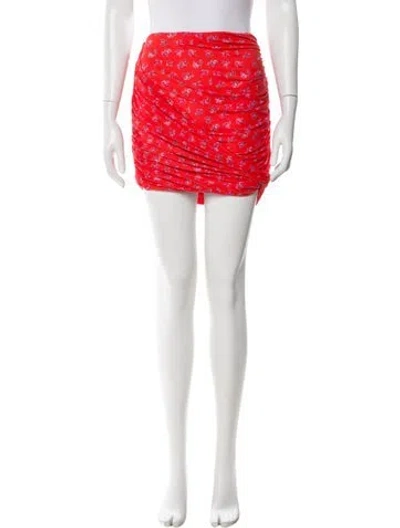 Pre-owned Magda Butrym Printed Mini Skirt In Multi