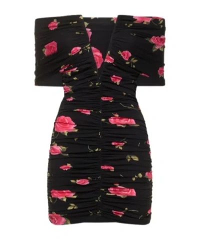Magda Butrym Printed Strapless Dress