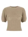 Magda Butrym Puff-sleeve Ribbed T-shirt
