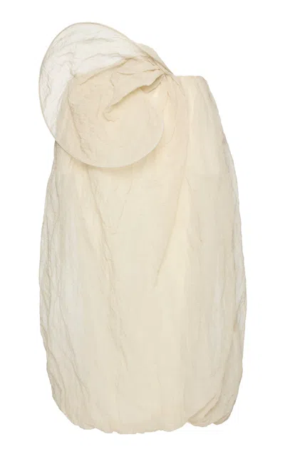 Magda Butrym Puffed Cotton Knee-length Skirt In Beige