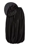 Magda Butrym Puffed Silk Midi Skirt In Black