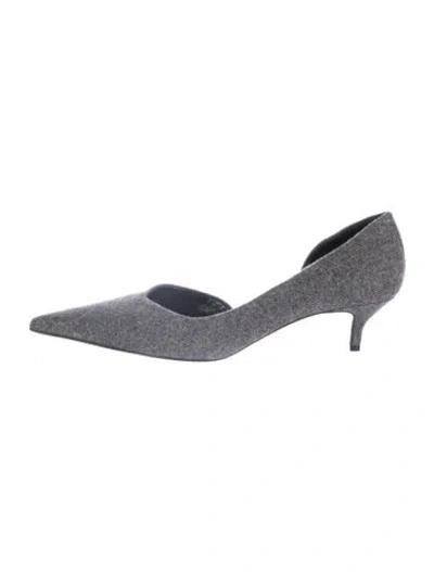 Pre-owned Magda Butrym Pumps In Grey