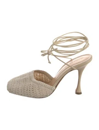 Pre-owned Magda Butrym Pumps In Neutrals