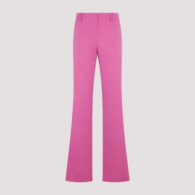 Magda Butrym Flared Wool Pants In Purple