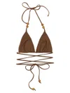 Magda Butrym Re 26 Bikini Top In Brown