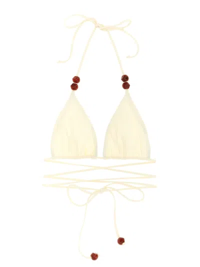 Magda Butrym 're 26' Bikini Top In White